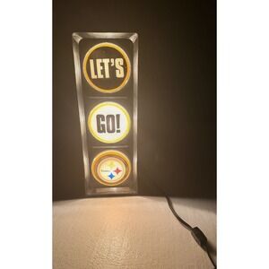 "Let's Go Steelers" Pittsburgh Steelers Novelty Light Up Sign